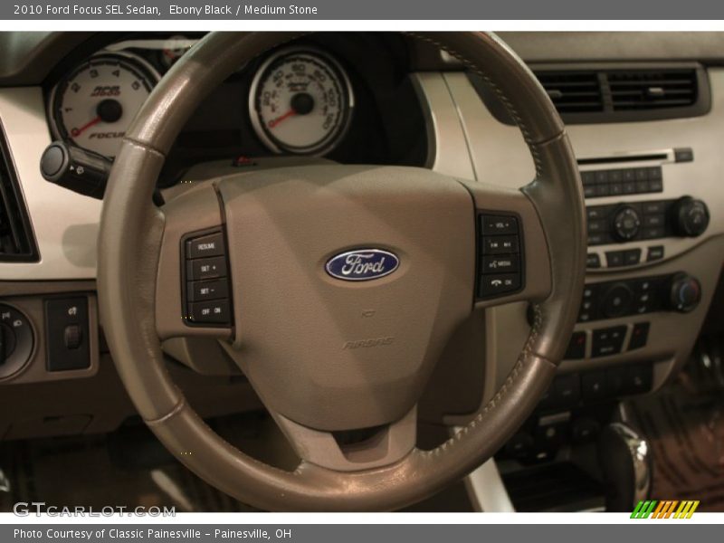 Ebony Black / Medium Stone 2010 Ford Focus SEL Sedan