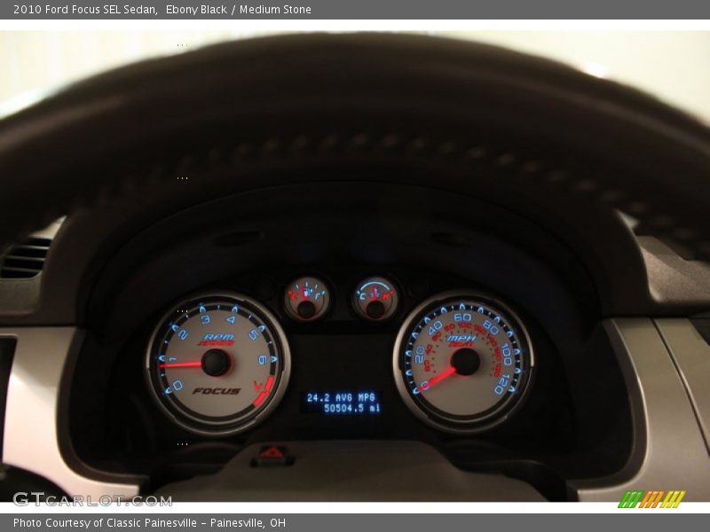 Ebony Black / Medium Stone 2010 Ford Focus SEL Sedan