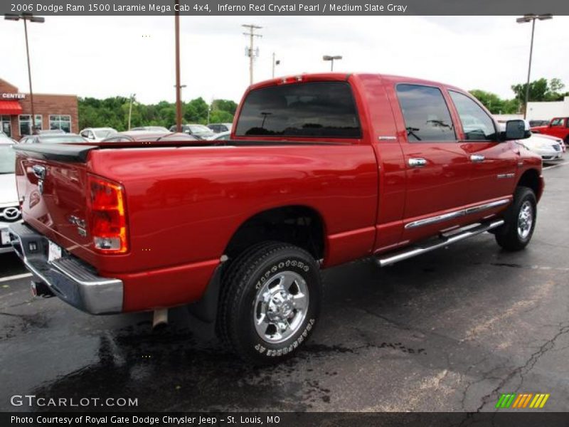 Inferno Red Crystal Pearl / Medium Slate Gray 2006 Dodge Ram 1500 Laramie Mega Cab 4x4