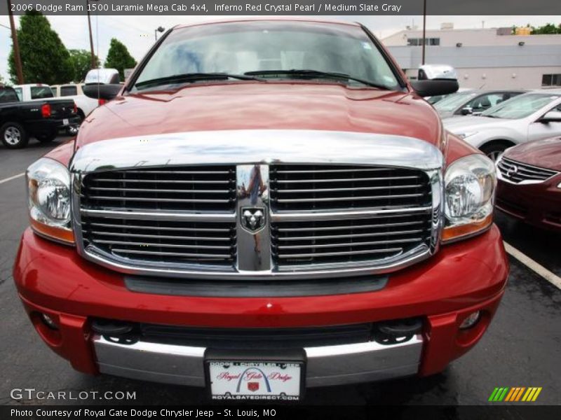 Inferno Red Crystal Pearl / Medium Slate Gray 2006 Dodge Ram 1500 Laramie Mega Cab 4x4