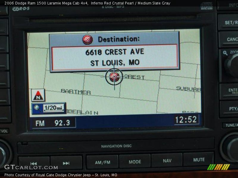 Inferno Red Crystal Pearl / Medium Slate Gray 2006 Dodge Ram 1500 Laramie Mega Cab 4x4