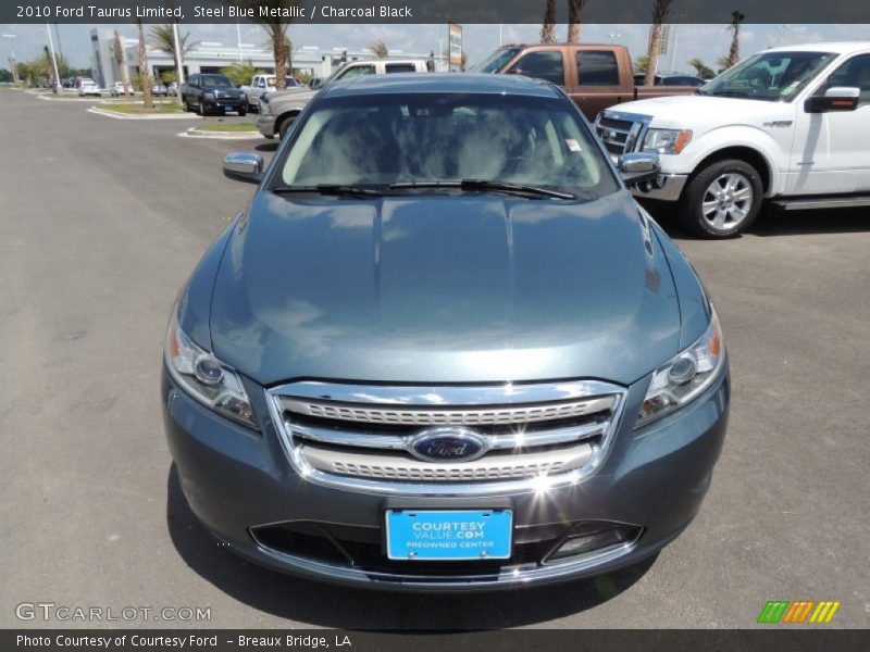 Steel Blue Metallic / Charcoal Black 2010 Ford Taurus Limited