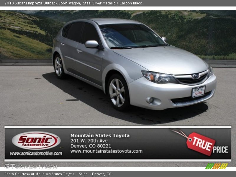 Steel Silver Metallic / Carbon Black 2010 Subaru Impreza Outback Sport Wagon