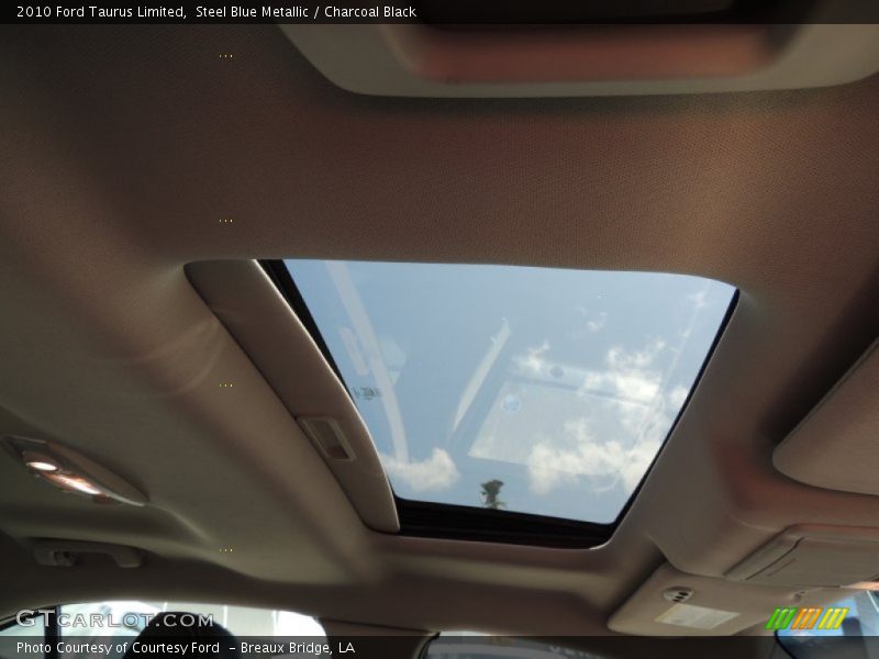 Steel Blue Metallic / Charcoal Black 2010 Ford Taurus Limited