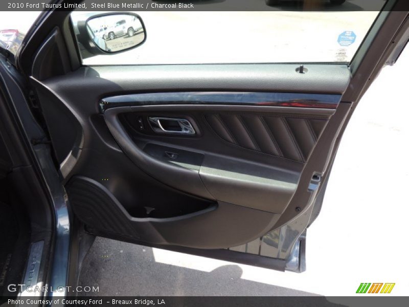 Steel Blue Metallic / Charcoal Black 2010 Ford Taurus Limited
