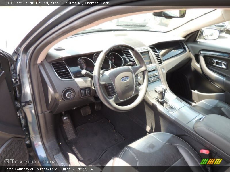 Steel Blue Metallic / Charcoal Black 2010 Ford Taurus Limited