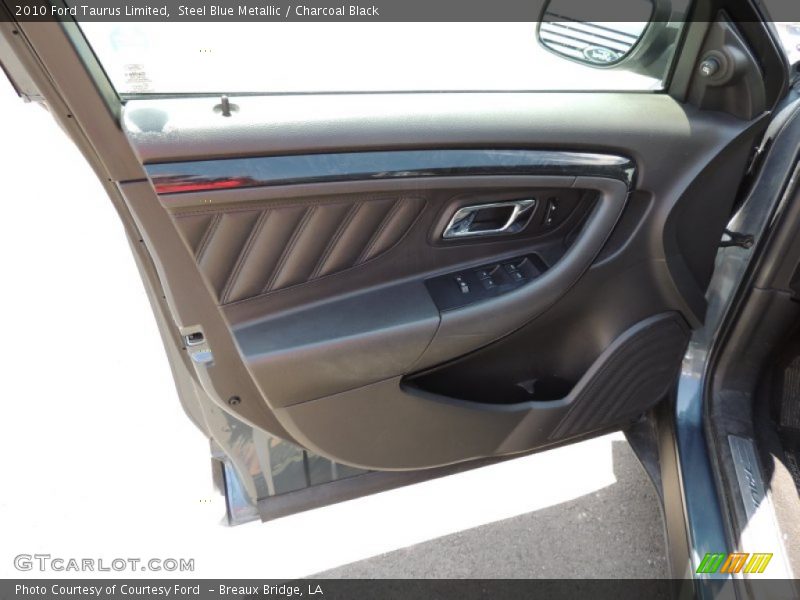 Steel Blue Metallic / Charcoal Black 2010 Ford Taurus Limited