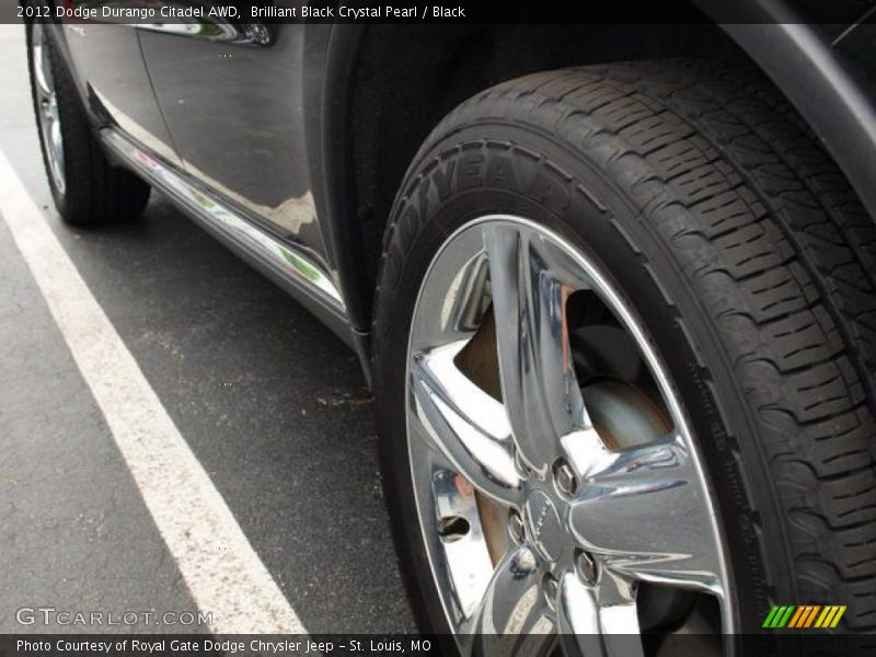 Brilliant Black Crystal Pearl / Black 2012 Dodge Durango Citadel AWD