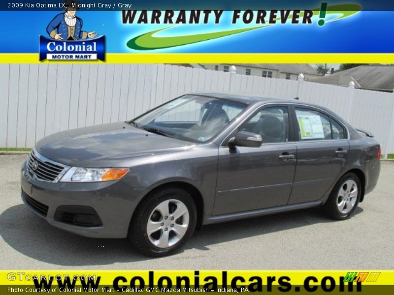 Midnight Gray / Gray 2009 Kia Optima LX