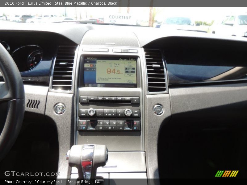Steel Blue Metallic / Charcoal Black 2010 Ford Taurus Limited