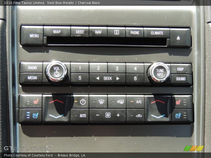 Steel Blue Metallic / Charcoal Black 2010 Ford Taurus Limited