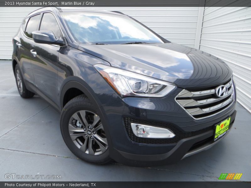 Marlin Blue / Gray 2013 Hyundai Santa Fe Sport