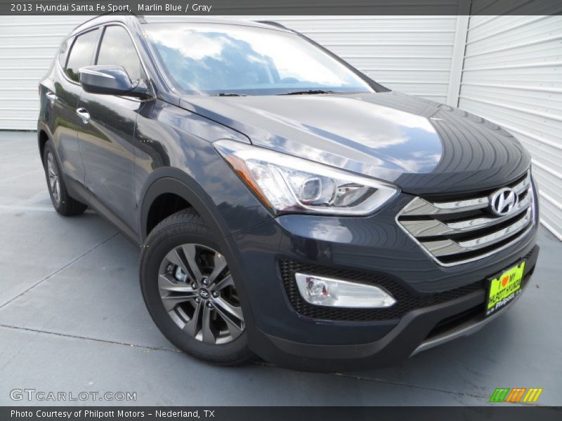 Marlin Blue / Gray 2013 Hyundai Santa Fe Sport