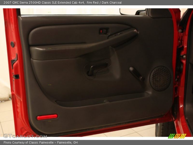 Fire Red / Dark Charcoal 2007 GMC Sierra 2500HD Classic SLE Extended Cab 4x4