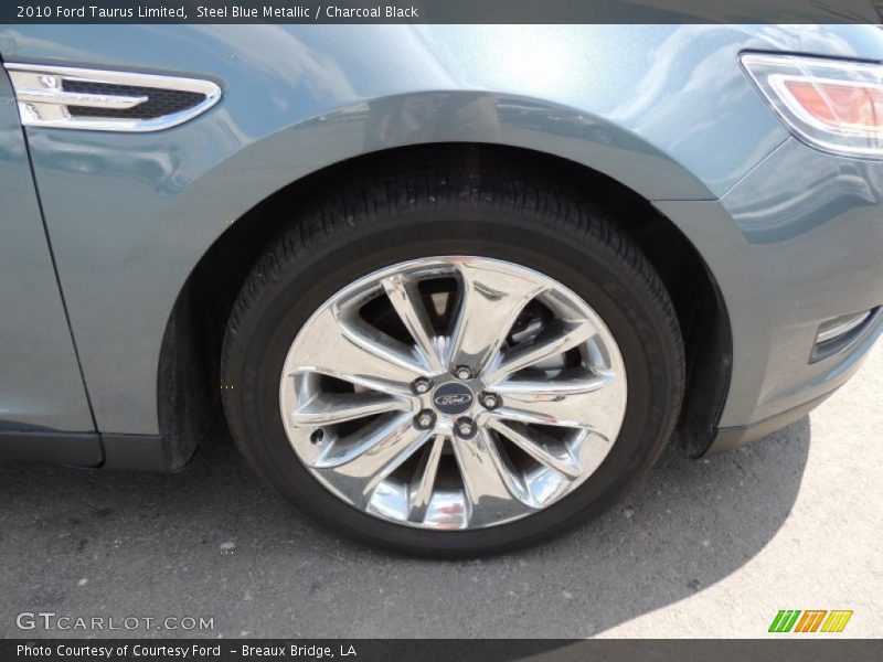 Steel Blue Metallic / Charcoal Black 2010 Ford Taurus Limited