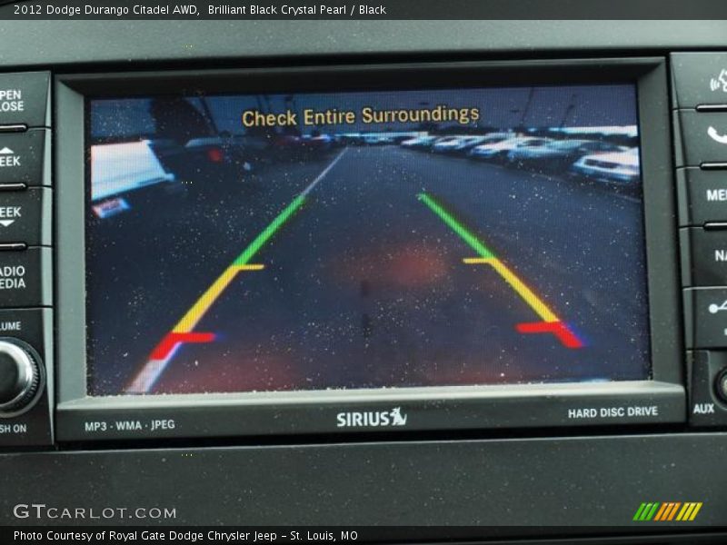 Brilliant Black Crystal Pearl / Black 2012 Dodge Durango Citadel AWD