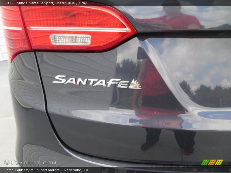 Marlin Blue / Gray 2013 Hyundai Santa Fe Sport
