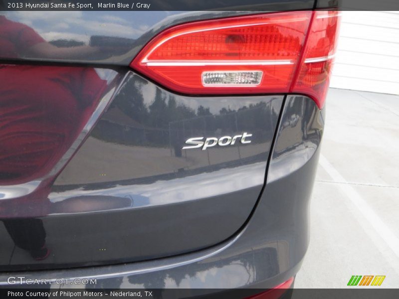 Marlin Blue / Gray 2013 Hyundai Santa Fe Sport