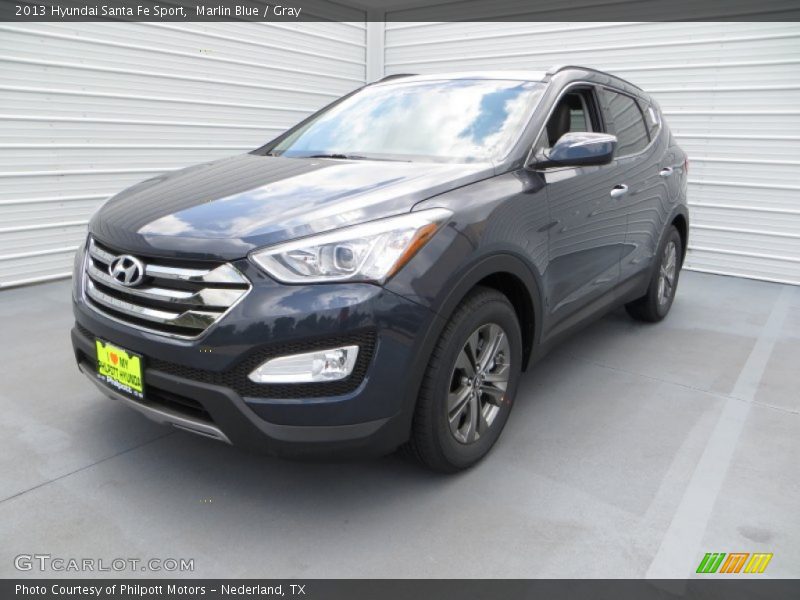 Marlin Blue / Gray 2013 Hyundai Santa Fe Sport