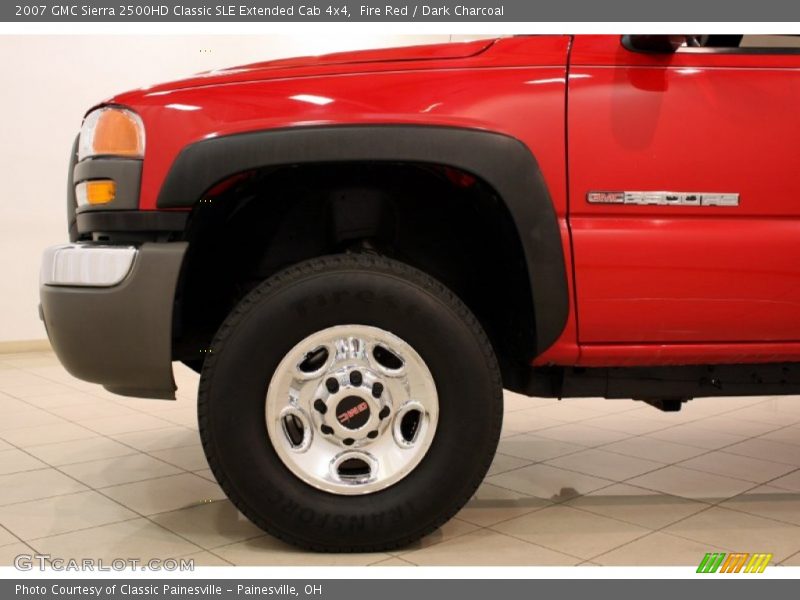 Fire Red / Dark Charcoal 2007 GMC Sierra 2500HD Classic SLE Extended Cab 4x4