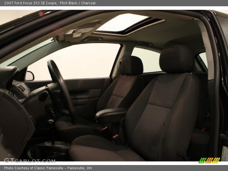 Pitch Black / Charcoal 2007 Ford Focus ZX3 SE Coupe