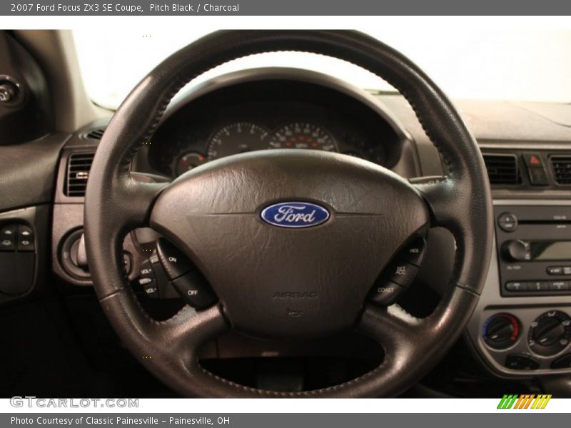 Pitch Black / Charcoal 2007 Ford Focus ZX3 SE Coupe