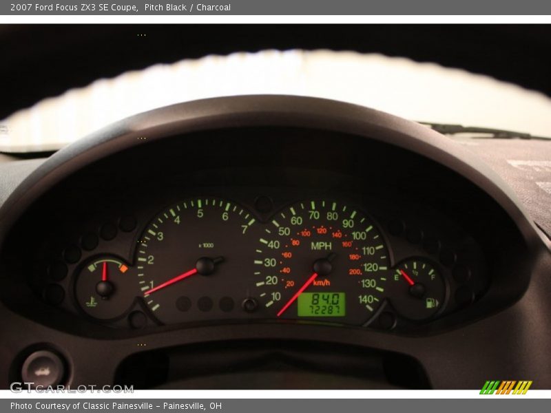 Pitch Black / Charcoal 2007 Ford Focus ZX3 SE Coupe