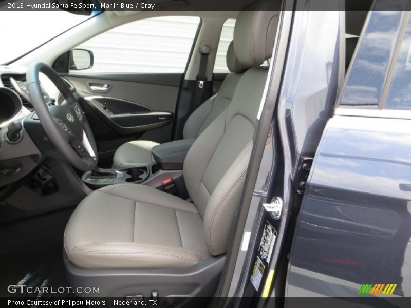 Marlin Blue / Gray 2013 Hyundai Santa Fe Sport