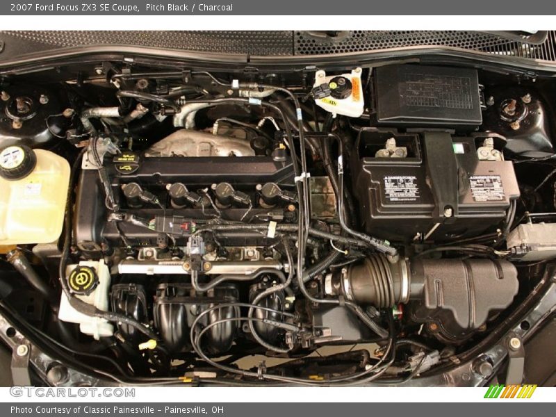 Pitch Black / Charcoal 2007 Ford Focus ZX3 SE Coupe