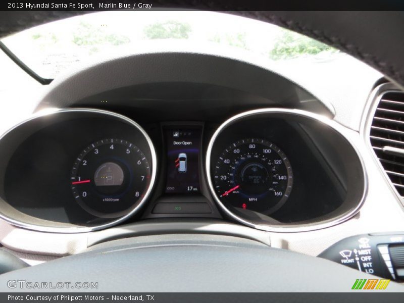 Marlin Blue / Gray 2013 Hyundai Santa Fe Sport