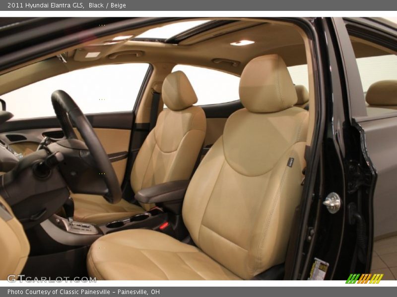 Black / Beige 2011 Hyundai Elantra GLS