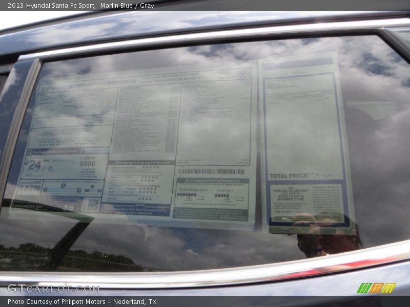 Marlin Blue / Gray 2013 Hyundai Santa Fe Sport