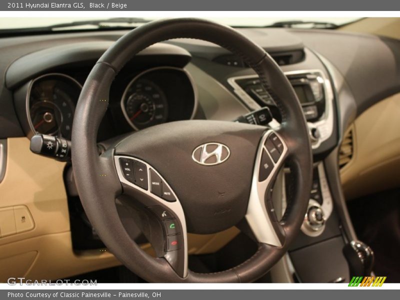 Black / Beige 2011 Hyundai Elantra GLS