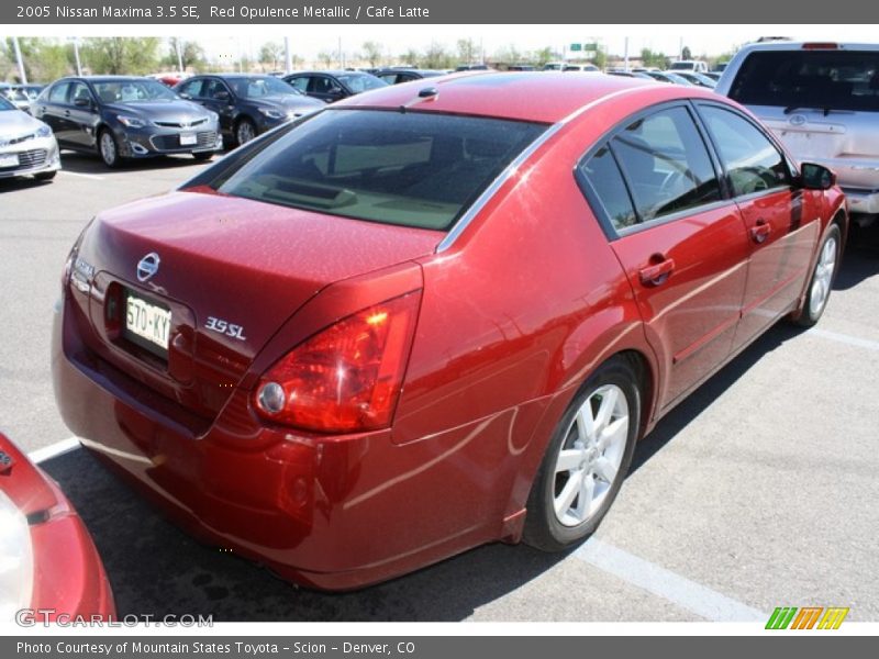 Red Opulence Metallic / Cafe Latte 2005 Nissan Maxima 3.5 SE