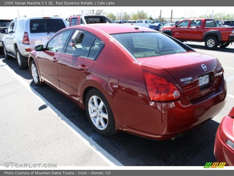 Red Opulence Metallic / Cafe Latte 2005 Nissan Maxima 3.5 SE