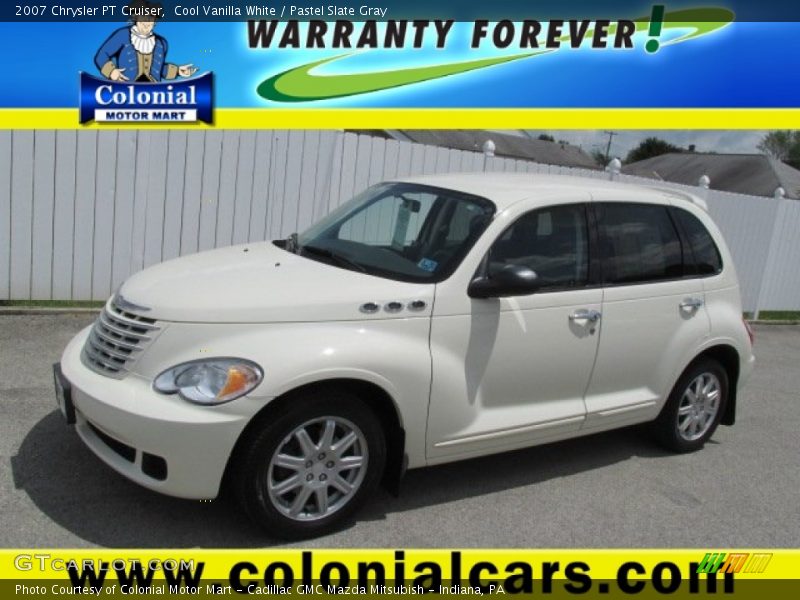 Cool Vanilla White / Pastel Slate Gray 2007 Chrysler PT Cruiser