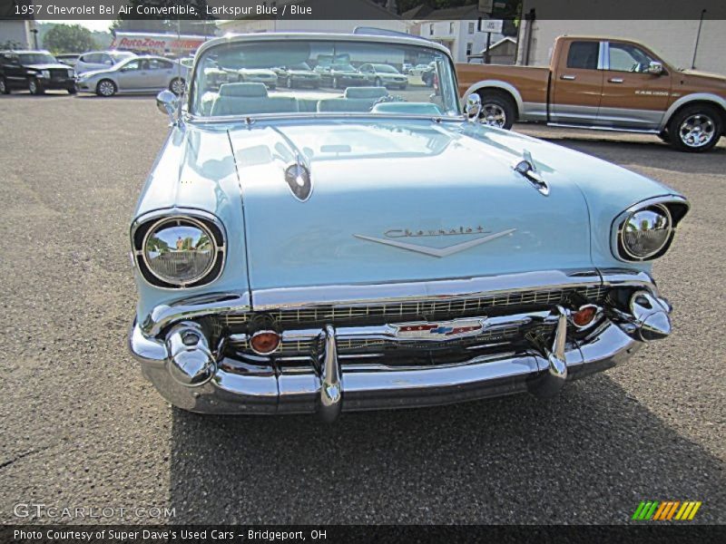 Larkspur Blue / Blue 1957 Chevrolet Bel Air Convertible