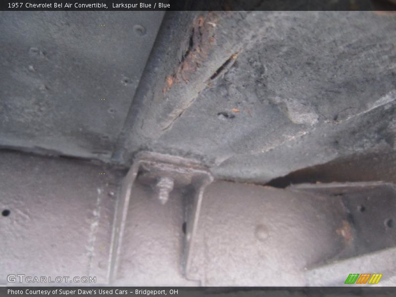Larkspur Blue / Blue 1957 Chevrolet Bel Air Convertible