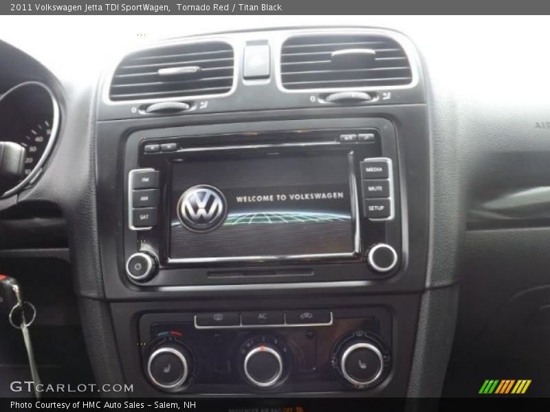 Tornado Red / Titan Black 2011 Volkswagen Jetta TDI SportWagen
