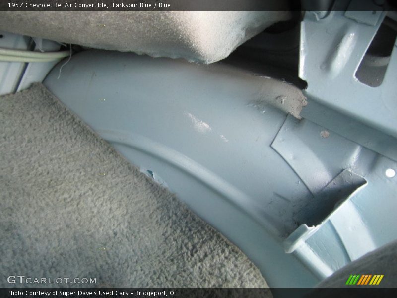Larkspur Blue / Blue 1957 Chevrolet Bel Air Convertible