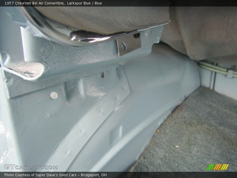 Larkspur Blue / Blue 1957 Chevrolet Bel Air Convertible