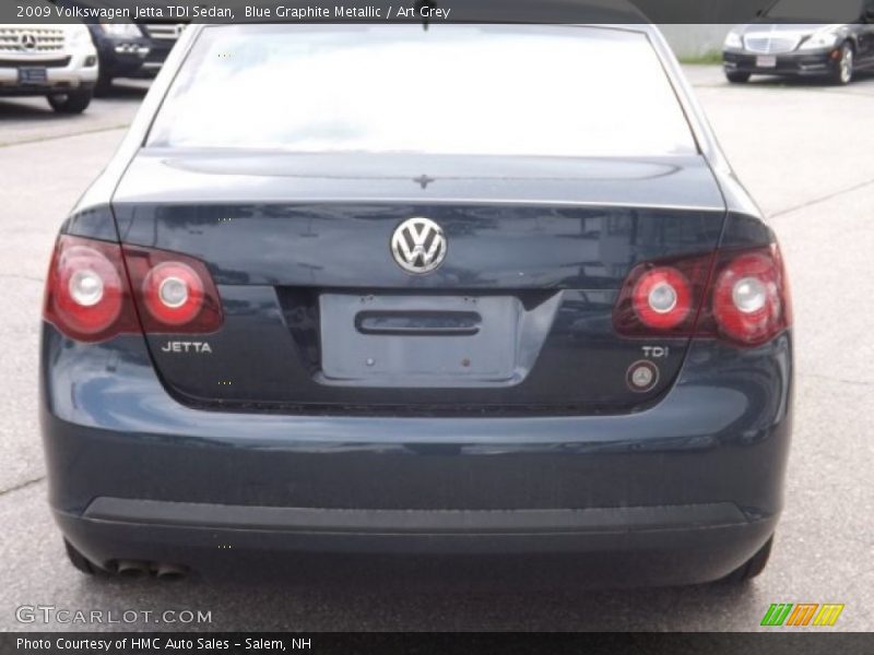 Blue Graphite Metallic / Art Grey 2009 Volkswagen Jetta TDI Sedan