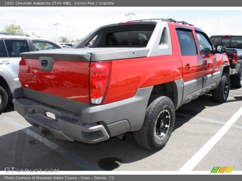 Victory Red / Graphite 2002 Chevrolet Avalanche 2500 4WD