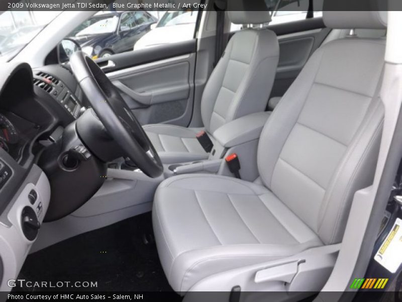 Blue Graphite Metallic / Art Grey 2009 Volkswagen Jetta TDI Sedan