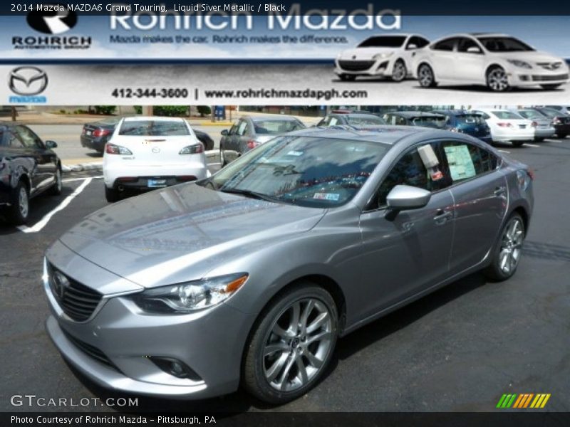 Liquid Siver Metallic / Black 2014 Mazda MAZDA6 Grand Touring