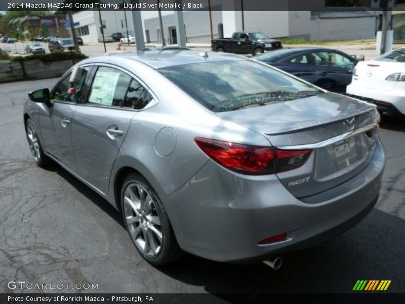 Liquid Siver Metallic / Black 2014 Mazda MAZDA6 Grand Touring