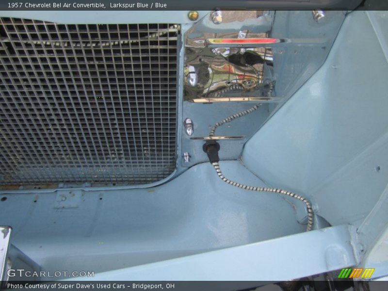 Larkspur Blue / Blue 1957 Chevrolet Bel Air Convertible