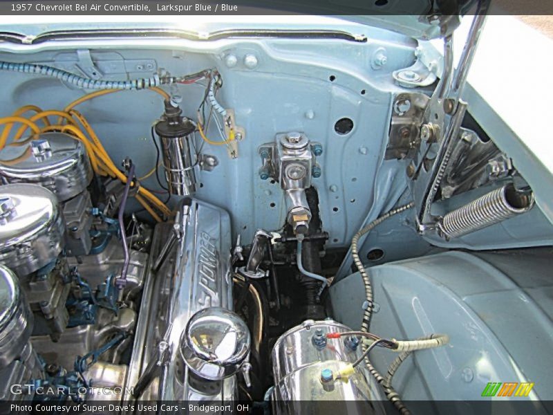 Larkspur Blue / Blue 1957 Chevrolet Bel Air Convertible