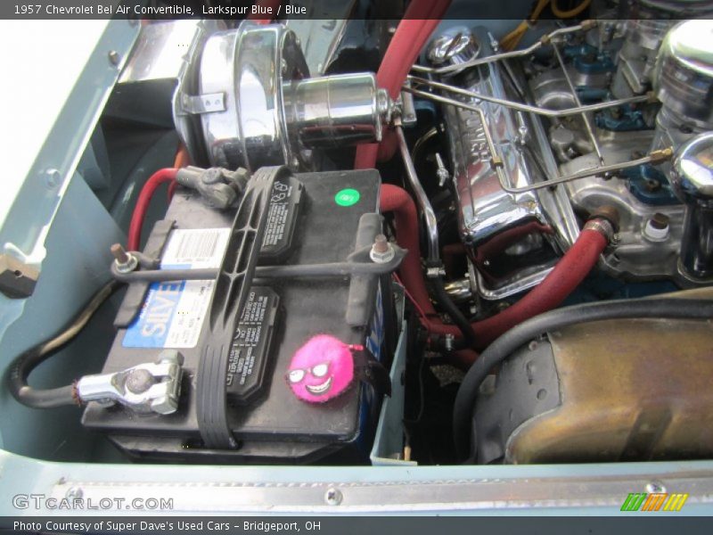 Larkspur Blue / Blue 1957 Chevrolet Bel Air Convertible