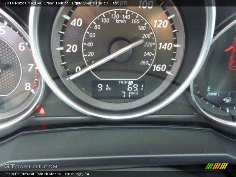 Liquid Siver Metallic / Black 2014 Mazda MAZDA6 Grand Touring